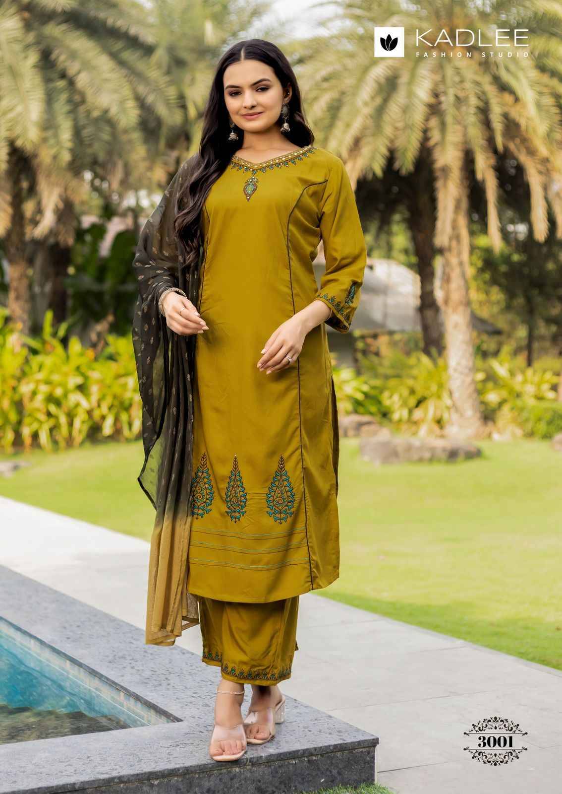 Amrita By Kadlee 3001 To 3006 Series Stylish Fancy Colorful party wear dresses At Wholesale Price